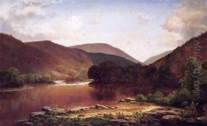 Farm with Grazing Cattle on the Conemaugh by George Hetzel