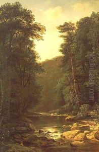 Woodland Stream by George Hetzel