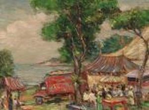 Downie Brothers Circus At Gloucester, Massachusetts by Reynolds Beal