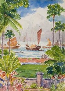 Tropical Coastal Scene