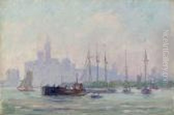 Sailboats In New York Harbor - view 1