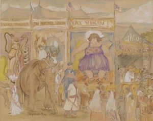 Snake Trainer, Big Minstrel Jubilee, Fat Woman