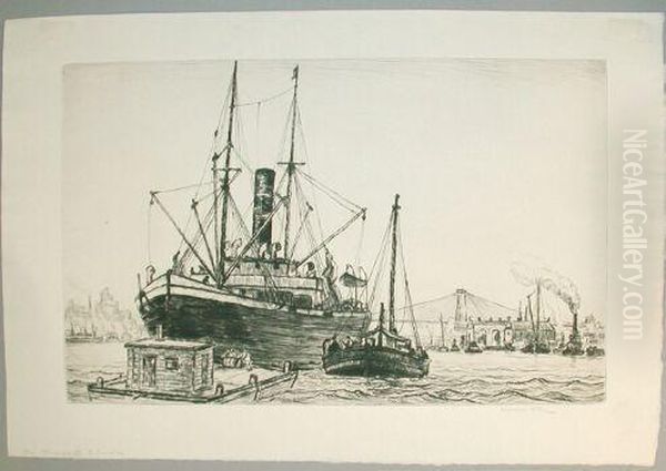 Whalers At New Bedford; Mullet
Fishing; The Tanker; Wreck At Blockisland; The Navigator Olinda; The
Pinkey Gleaner; Beach At Nevis;landing Stage, Montserrat; Dominica; St.
Vincent (2); Nanking Roadpontoon; Alexandria - view 1