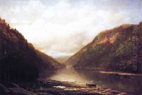 Fishing on the Conemaugh - view 1
