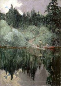 Clearing After Rain, Maganatawan River, Ontario, 1910 by James Edward Hervey MacDonald