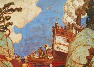 The Supply Boat 1916 by James Edward Hervey MacDonald