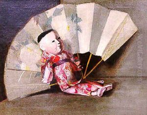 Japanese Doll and Fan, 1891 by John Haberle