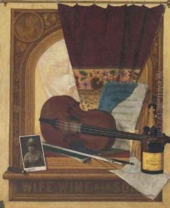 Wife, wine and song, 1889 by John Haberle