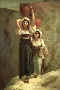 The Girls of Alvito 1855 by Antoine Auguste Ernest Hebert