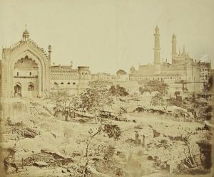 The Rumi Gate And Emanbarra, Lucknow; Bailey Guard Gate From The Inside, Lucknow The Rumi Gate And Emanbarra, Lucknow; Bailey Guard Gate From The Inside, Lucknow