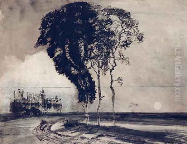 Landscape with Three Trees - view 1