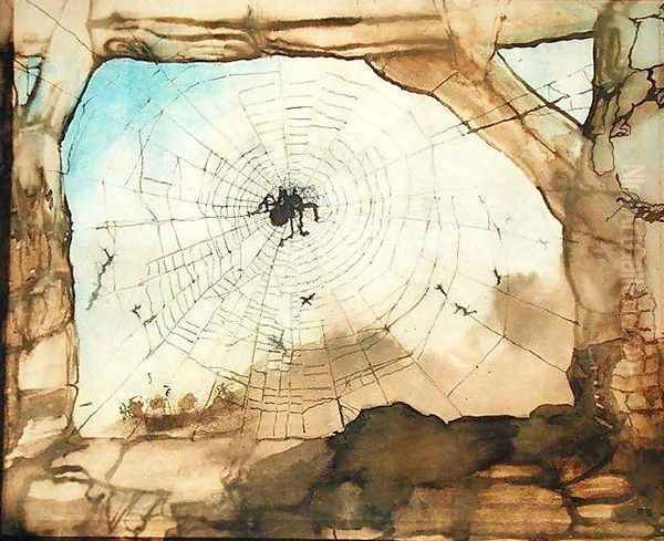 Vianden through a Spiders Web - view 1