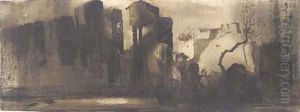 Ruins in an imaginary landscape