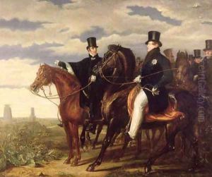 The Duke of Wellington describing the Field of Waterloo to King George IV 1762-1830 by Benjamin Robert Haydon