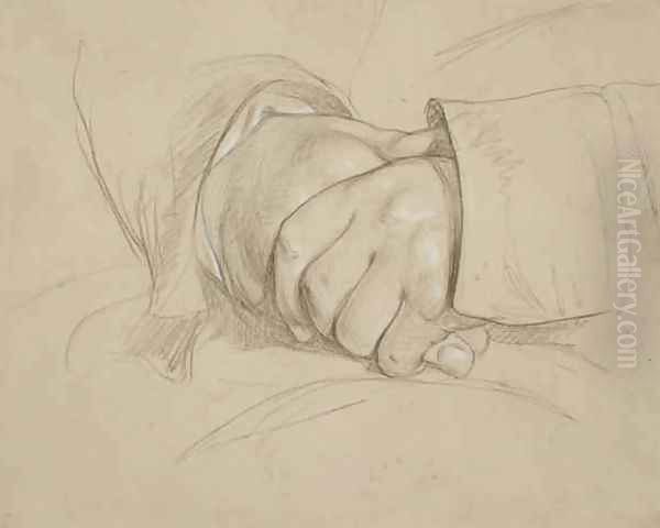 Clasped Hands said to be those of the Poet William Wordsworth - view 1