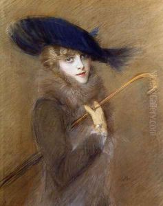 Elegant Lady by Paul Cesar Helleu