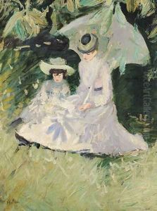 Madame Helleu and her Daughter at the Chateau of Boudran