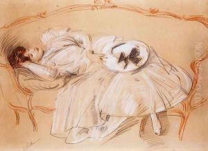 Young Woman on a Divan