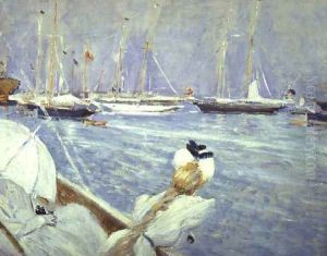 Dora Hugo and the artist's wife