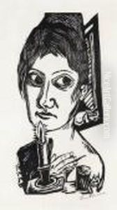 Frau Mit Kerze