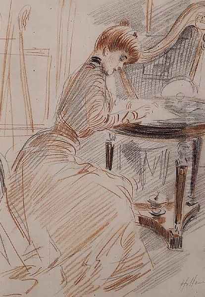 Madame Helleu Writing - view 1