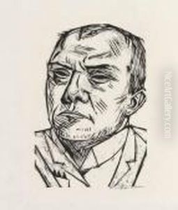 Selbstbildnis by Max Beckmann