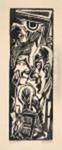 Tischgesellschaft by Max Beckmann