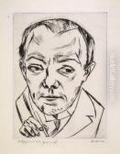Selbstbildnis by Max Beckmann