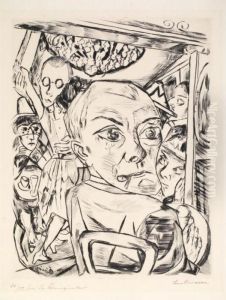 Konigin Bar(selbstbildnis) by Max Beckmann