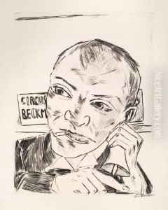Der Ausrufer(selbstbildnis) by Max Beckmann