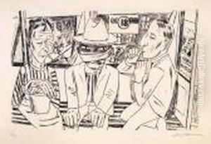 In Dertrambahn by Max Beckmann