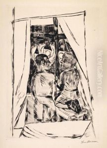 Kinder Amfenster by Max Beckmann