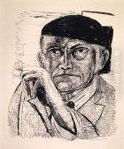 Selbstbildnis by Max Beckmann