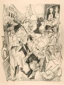 Diestrasse by Max Beckmann