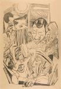 Daspatriotische Lied by Max Beckmann