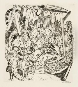 Daskarussell by Max Beckmann