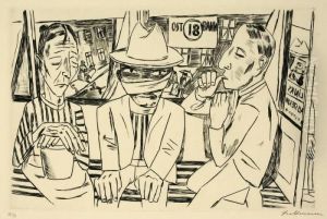 In Der Trambahn by Max Beckmann