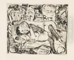 Liebespaar Ii. by Max Beckmann