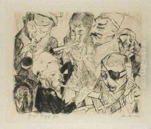 Prosit Neujahr by Max Beckmann