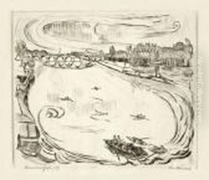 "mainlandschaft" by Max Beckmann