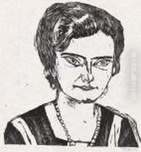 Bildnis Frau H.m. (naila). by Max Beckmann