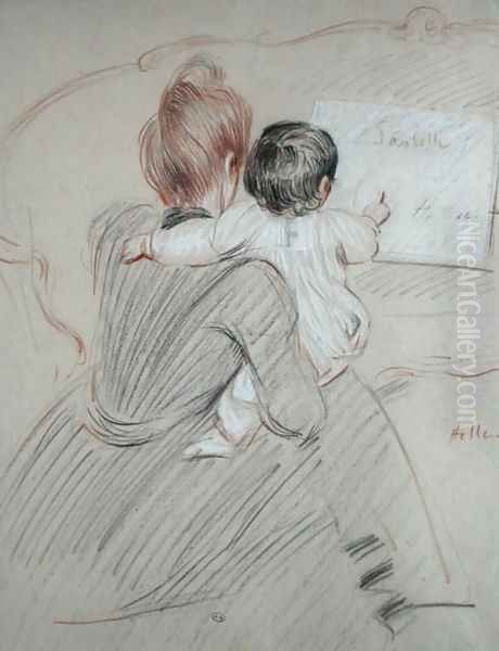 Madame Paul Helleu and her Daughter Paulette, 1905 - view 1