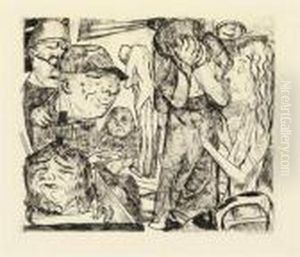 Madhouse by Max Beckmann