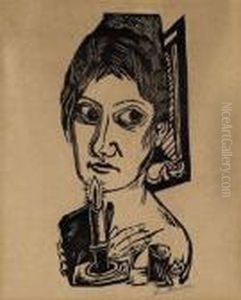 Woman With Candle by Max Beckmann