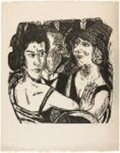 Gruppenbildniseden Bar by Max Beckmann