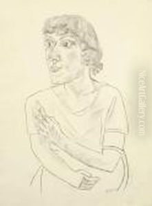 Sarika Mit Zigarette by Max Beckmann