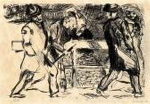 "die Vergnugten" by Max Beckmann