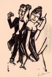 "kleines Tanzendes Paar" by Max Beckmann