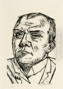 Selbstbildnis by Max Beckmann