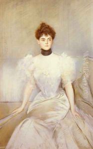 Portrait Of A Lady With A Fan